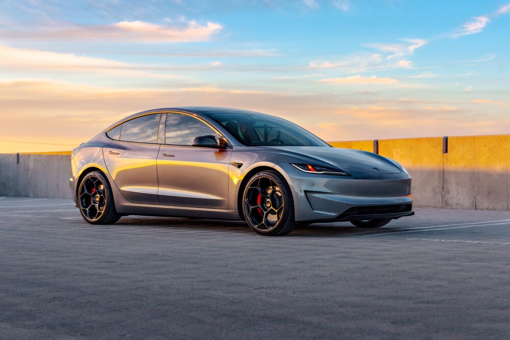 Quicksilver Tesla Model 3 Performance Highland – UP-05 Forged Wheels in Satin Black
