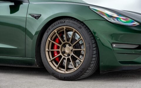 Green Tesla Model 3 UP-03 Satin Bronze Unplugged Performance 2