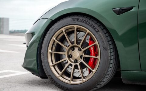 Green Tesla Model 3 UP-03 Satin Bronze Unplugged Performance 4