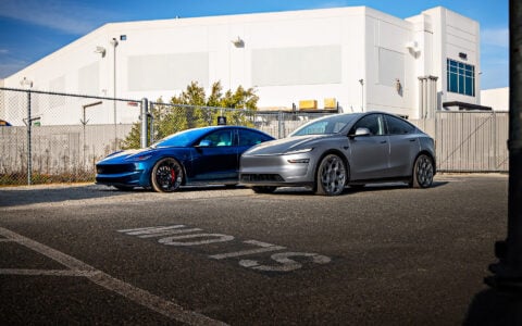 KPMF Gloss Excelsior Blue Wrapped 2024 Tesla Model 3 - UP-03 Forged Wheels in Gloss Black