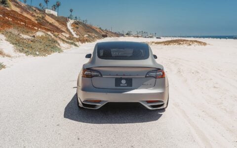 Matte Gray Unplugged Performance Tesla Model 3 Ascension - 21" UP-03 Forged Wheels