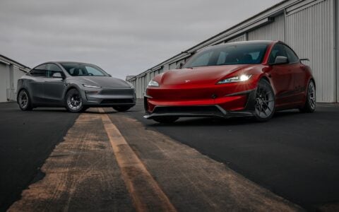 Red Rocket 2024 Tesla Model 3 Performance & Model Y Lauch Edition on UP Forged UP-RW Road Warrior Wheels