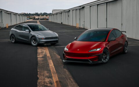 Red Rocket 2024 Tesla Model 3 Performance & Model Y Lauch Edition on UP Forged UP-RW Road Warrior Wheels