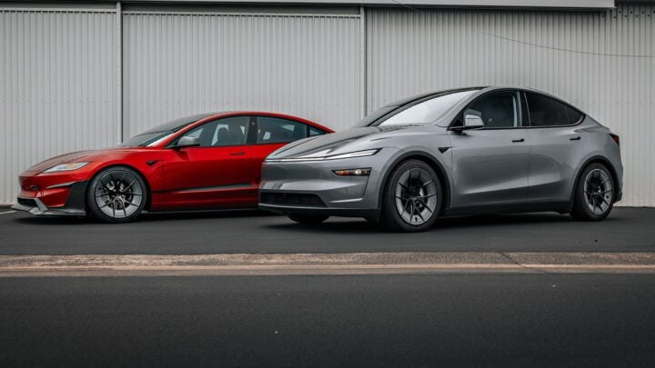 Red Rocket 2024 Tesla Model 3 Performance & Model Y Launch Edition on UP Forged UP-RW Road Warrior Wheels