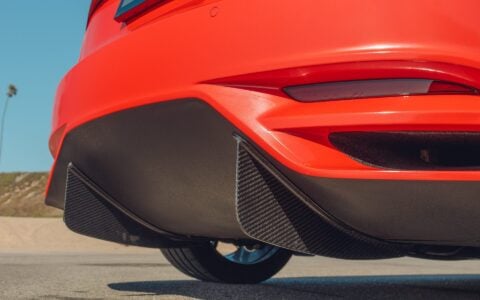 Satin Red Tesla Model 3 - UP x BBS Flugplatz Wheels