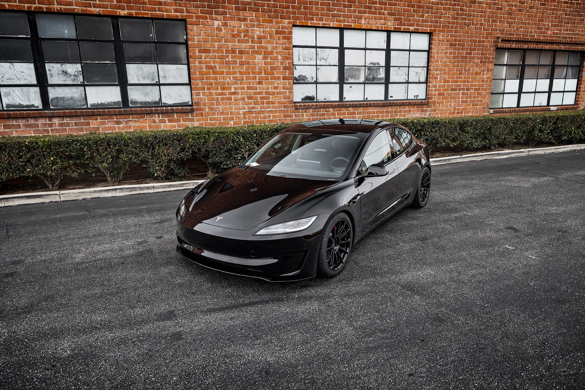 Black Tesla Model 3 Performance – UP-03 Forged Wheels In Gloss Black