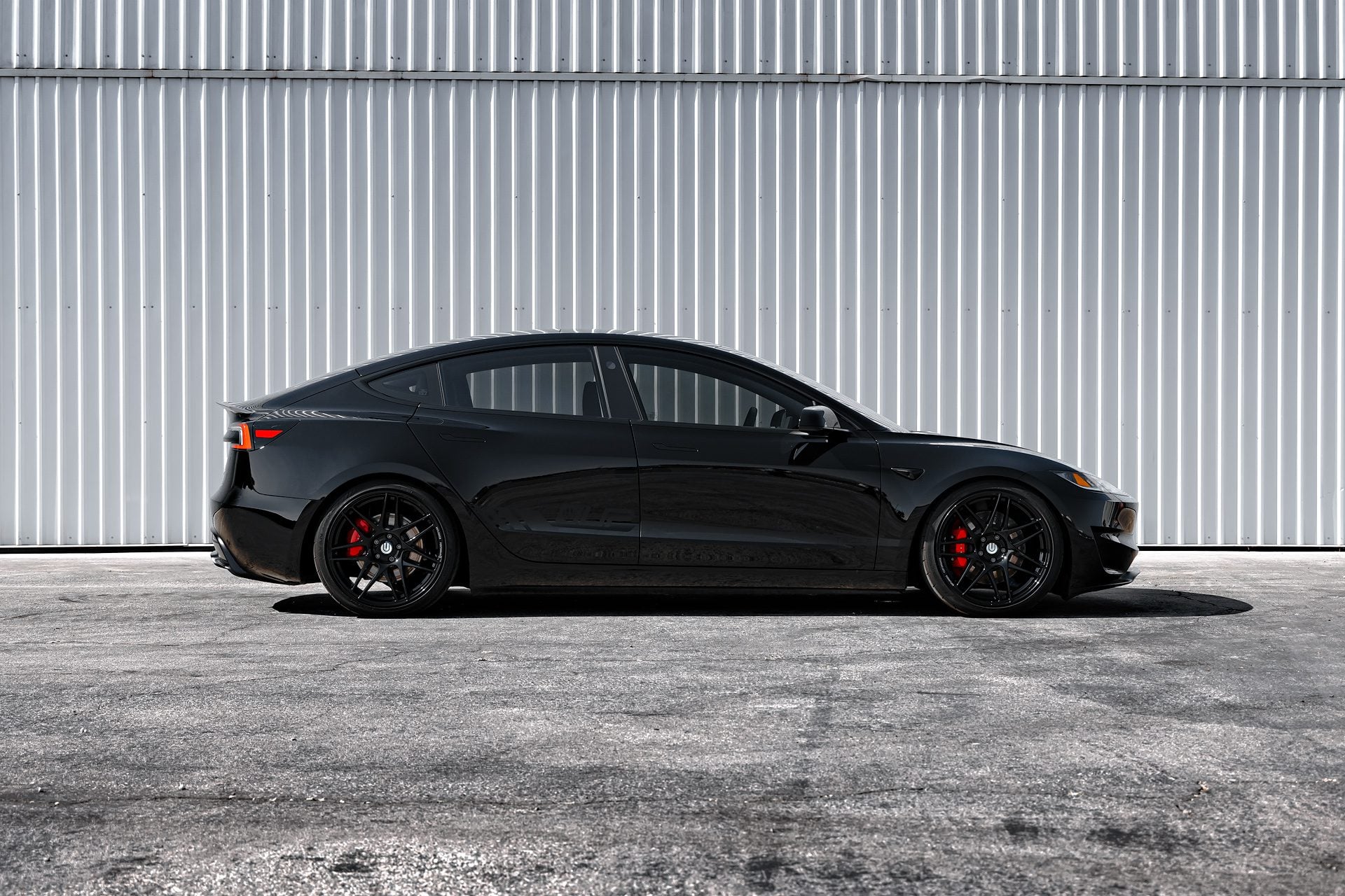 Black Tesla Model 3 Performance – UP x BBS Wheels In Gloss Black