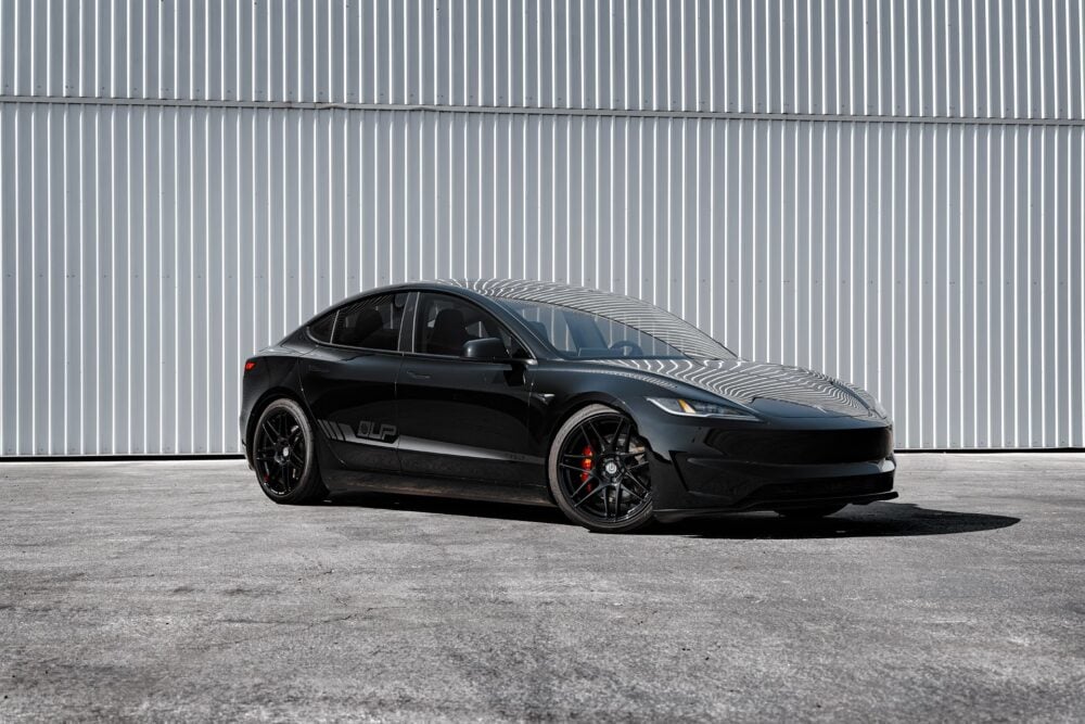 Black Tesla Model 3 Performance – UP x BBS Wheels In Gloss Black