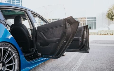 Unplugged Performance Tesla Model 3 With Dry-Carbon Fiber Doors
