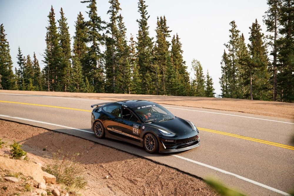 Unplugged Performance Tesla Model 3 Race Car – Pikes Peak
