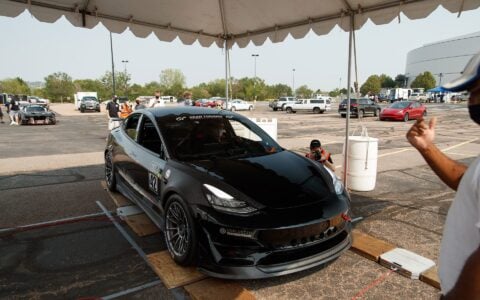 Unplugged Performance Tesla Model 3 Race Car - Pikes Peak
