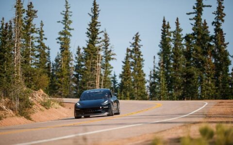 Unplugged Performance Tesla Model 3 Race Car - Pikes Peak