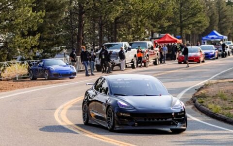 Unplugged Performance Tesla Model 3 Race Car - Pikes Peak