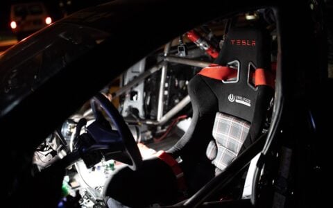 Unplugged Performance Tesla Model 3 Race Car - Pikes Peak