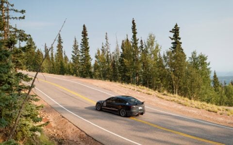 Unplugged Performance Tesla Model 3 Race Car - Pikes Peak