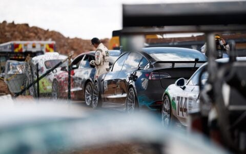 Unplugged Performance Tesla Model 3 Race Car - Pikes Peak