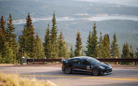 Unplugged Performance Tesla Model 3 Race Car - Pikes Peak