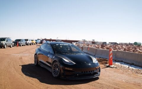 Unplugged Performance Tesla Model 3 Race Car - Pikes Peak