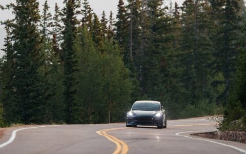 Unplugged Performance Tesla Model 3 Race Car - Pikes Peak