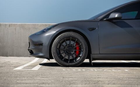 Unplugged Performance Tesla Model 3 UP-03 18in 9 square Satin Grey Image (1)