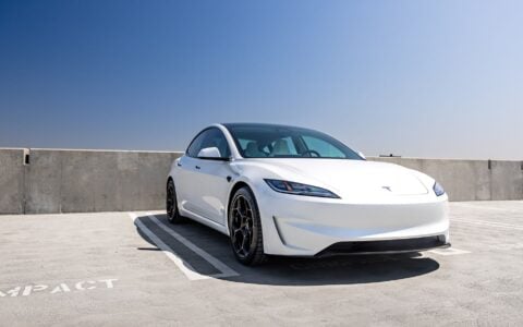 White-Tesla-Model-3-Performance-Highland-with-19inch-Gloss-Black-UP-05-Forged-Wheels-by-Unplugged-Performance2