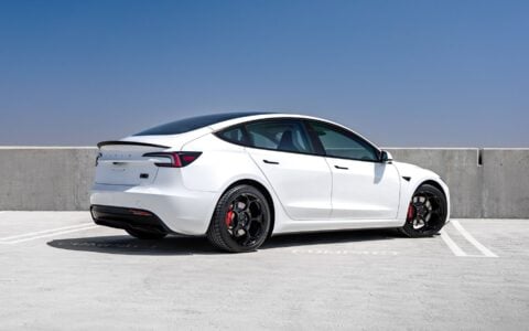 White-Tesla-Model-3-Performance-Highland-with-19inch-Gloss-Black-UP-05-Forged-Wheels-by-Unplugged-Performance4